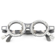 2X Optische Probelinsenfassungen Brillen Optometrie Optiker Optische 60-mm-Brille Ophthalmologische Probelinse