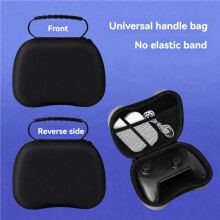 3X Game Controller Storage Case Carrying Travel Protective Case Controller Hard Shell Handbag Protection Holder Black
