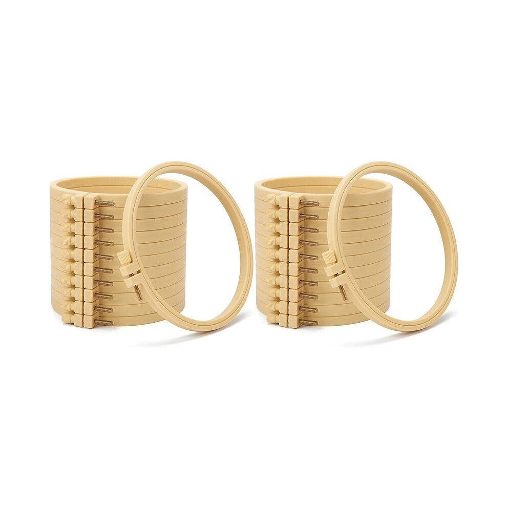 24 Pcs 6 Inch Embroidery Hoop Set, Round -Stitch Hoops For Needlework, Sewing & Ornament ,For Diy Projects 6032754613759