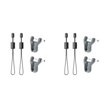 4X Maglink Quick Base con Fibbia Magnetica con Cordino per Tracolla Larga Cinturino da Polso Fissaggio Sicuro Migliorato
