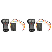 2X 12V/24V Wireless Handset Controller Winch Remote Control System for Electric Winch Control Kit