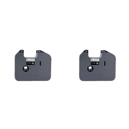 2PCS TR-100BK Black Ribbon Compatible for  Ribbon Printer PT-E800TK 800T PT-850TKW