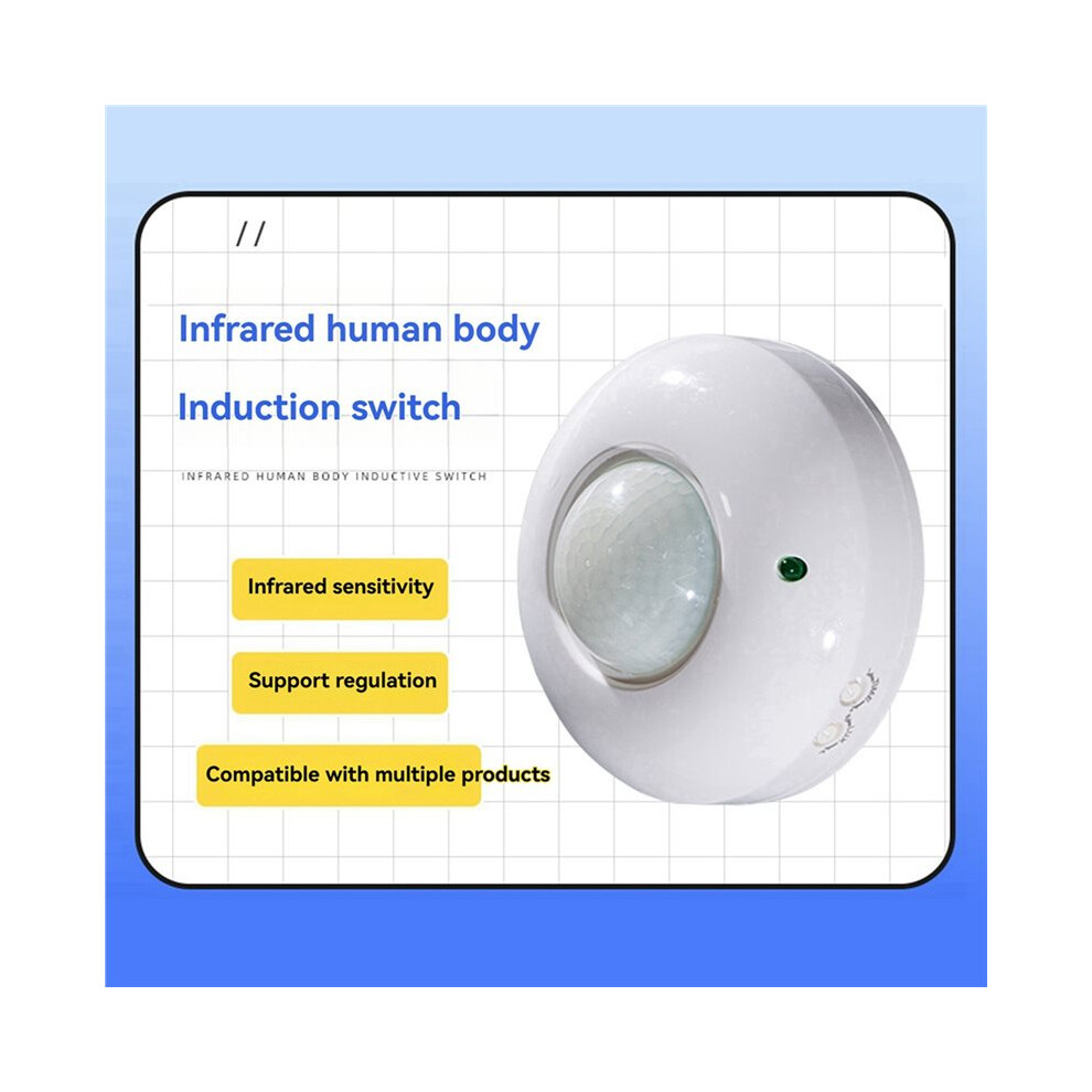 6X 360 Adjustable Ceiling Motion Sensor Detector, Occupancy For Saving And Security Light 4713554657427