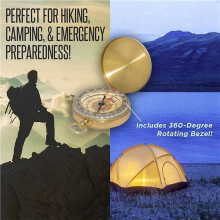 2X Camping Survivals Compass Glow in the Dark Compass Survivals Gear,Suitable for Outdoor Camping,Hiking and Exploring.