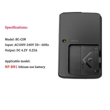 2X BC-CSN Battery Charger for NP-BN1 NPBN1 TX5 WX9 TX7 TX7C W310 W320 W350 W390 W570 W380 WX100 BC CSN EU Plug