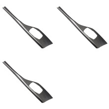 3X Fibra de Carbono Real RHD para  1 2 Series F20 F21 F22 Accesorios Pegatina Car Multimedia Perilla Panel Cubierta Interior Trim