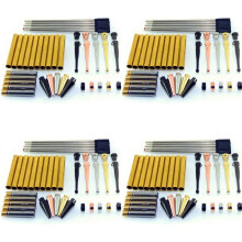 Crafts Drechseln Fancy Slimline Pen Kit Set mit 20 Gemischten Farben, Drehmechanismus