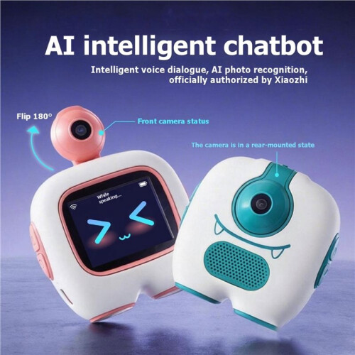 AI Intelligent Robot Toy Wi-Fi Version  Clock with Image Recognition Interactive Voice Assistant Storytelling 2
