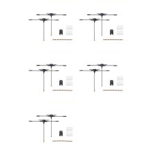 5X Receptor de Diversidade Gemini 2.4G/915Mhz Dual ELRS 100mW Conector IPEX-1 para Drone Quadricóptero FPV RC de Longo Alcance