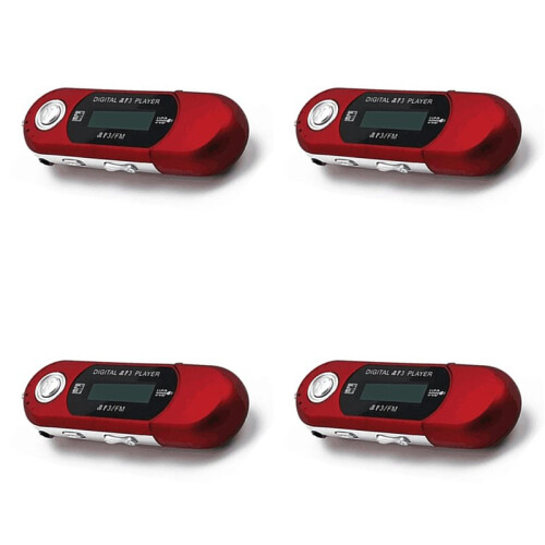 4X  MP3 Player USB 2.0 Small Flash Drive Multilanguage LCD Music Player with 3.5mm Audio Jack Automatic Shutdown(C)
