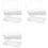 9Pack  Plastic Clear Storage Containers Box,Small Rectangle Empty Organizer Case with Hinged Lid for Collecting Bead 2