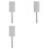3pcs 6 X 15cm Mesh Platinized Titanium Anode Rhodium Jewelry Plating Plater Tools 1