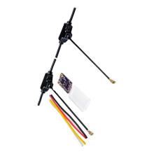 2X Receptor ELRS de 2,4 GHz con Antenas Duales para Minidrones de Carreras Freestyle de Largo Alcance. Estabilidad de Señal Mejorada.