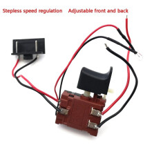 2X Chave Elétrica de Controle de Velocidade Botão de Pressão Interruptor de Gatilho Chave Recarregável Interruptor FA8-16/1 16A Acessórios para