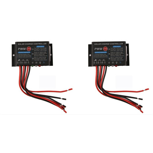 2X 10A 12V IP67 Waterproof Solar Charge Controller PWM Solar Control Regulator