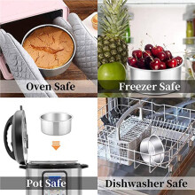 4 Zoll Kleine Kuchenform 16Er-Set, Runde Kuchenformen Dosen Backformen für -Kuchen Pizza, Quiche, Ungiftig und Gesund
