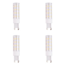 4X G9 Led Light Bulb 6W Tuya WiFi Dimmable Light Halogen Light Voice Control LED Bulbs 2700-6500K EU Plug