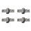 4 Pcs Boat 316 Stainless Steel Oar Lock Socket Side Mount Rowlock Socket 1