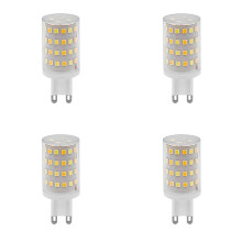 4X Bombilla LED G9 Tuya con WiFi, Luz Inteligente Regulable, Halógena de 6 W, Control por Voz, 2700-6500 K, Enchufe de la UE.