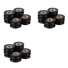 15 Pcs Plastic Embedded 626ZZ Window Door Wheel U Guide Pulley 6278mm Bearing for 3D Printer
