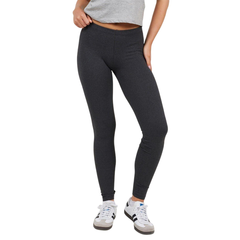 Brave Soul (10 Uk, Charcoal Marl) Womens/Ladies Leggings Multicoloured