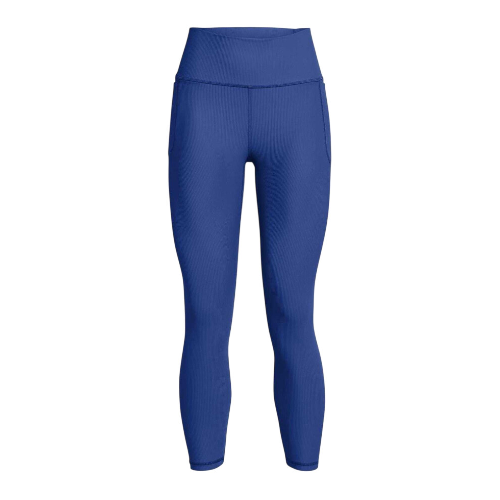 Under Armour (10 Uk R, Blue) Womens/Ladies Meridian Ribbed High Rise Leggings