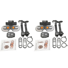 4X Bicycle USB Turn Signals Rechargeable Turn Signals Detachable Mountain Bike Night Riding Lights