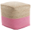 Beliani Pouffe KIRAMA Jute Pink 1