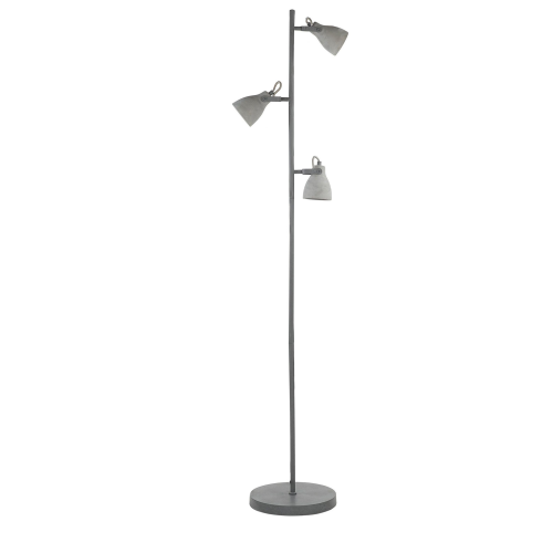 Beliani Floor Lamp MISTAGO Adjustable Concrete Grey