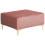 Beliani Ottoman ABERDEEN Velvet Pink 1