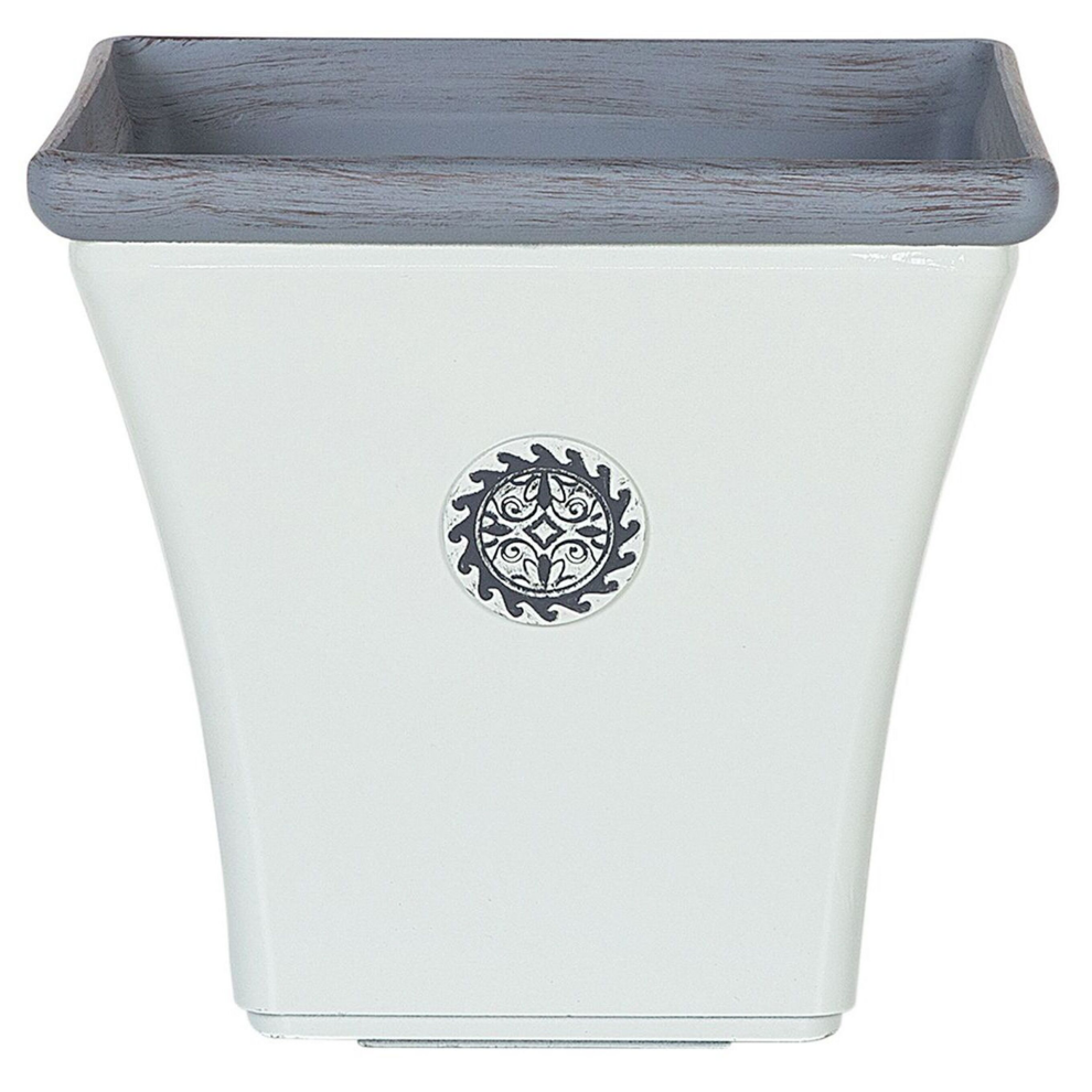 Beliani Plant Pot Elateia 37 Cm White