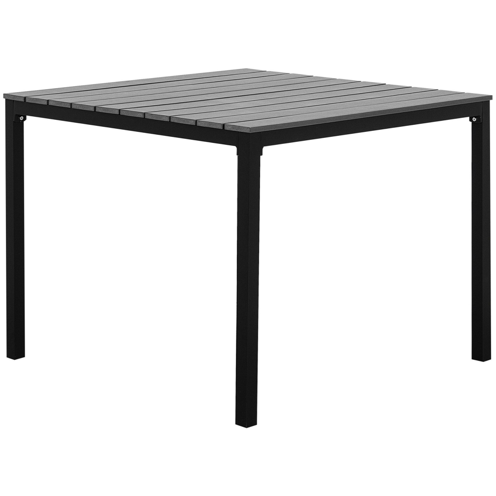 Beliani Garden Dining Table Prato 95 Cm 95 Cm Grey