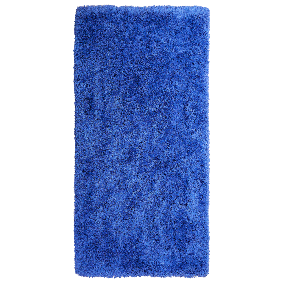 Beliani Shaggy Rug Cide Blue 80 X 150 Cm
