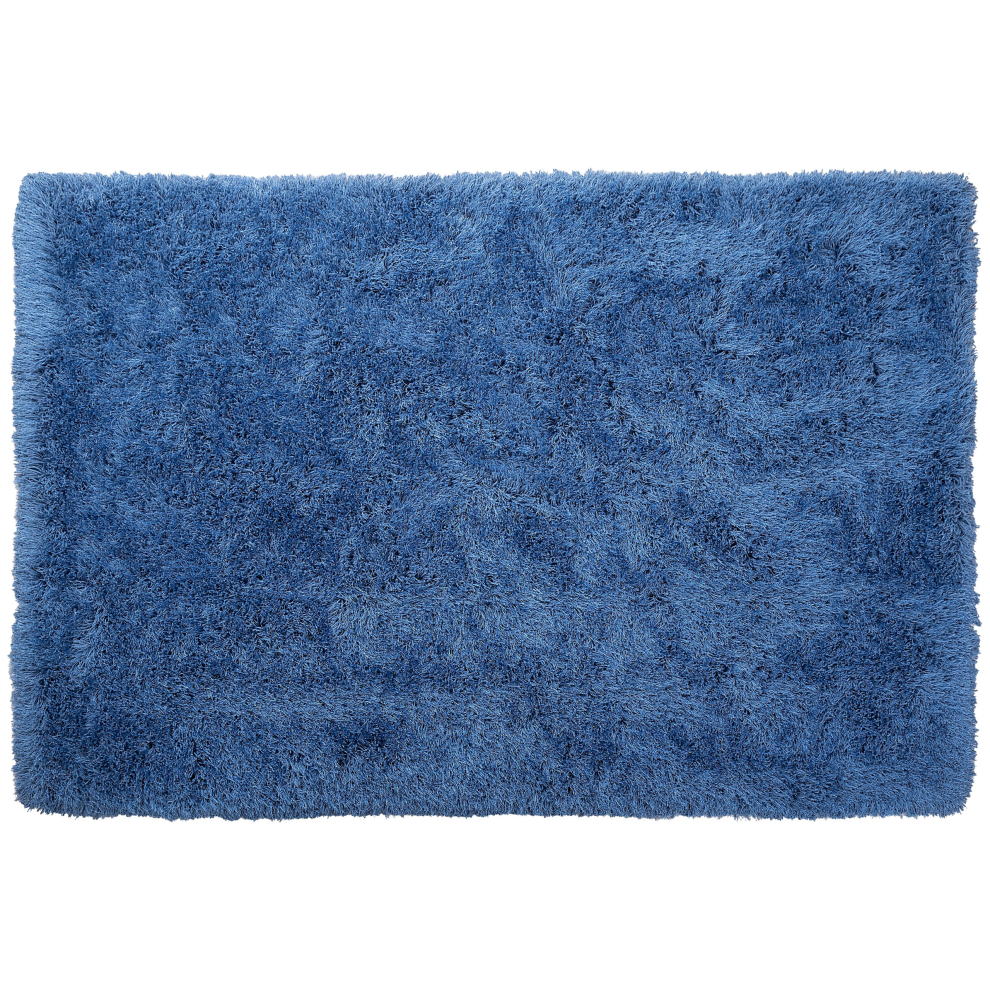 Beliani Shaggy Rug Cide Blue 200 X 300 Cm