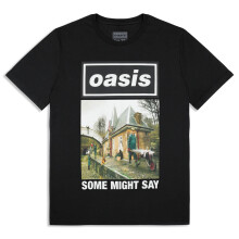 (S, Black) Oasis Some Might Say Single Cover T Shirt