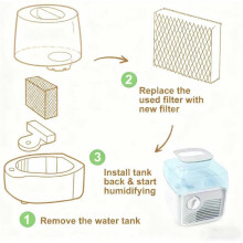 WF813 Humidifier Filter Replacement Wick Filters for Equate EQWF813, Relion RCM832/RCM-832N, Cool Mist Humidifiers