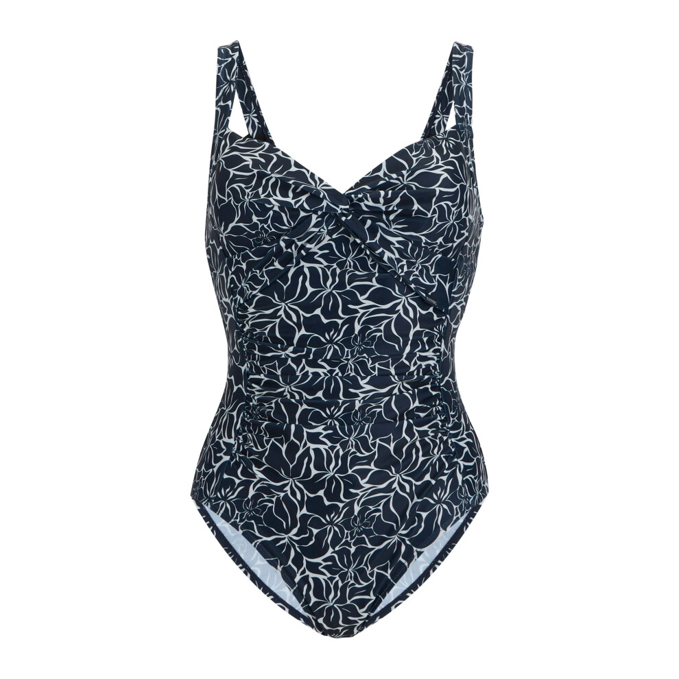 Regatta (12 Uk, Navy) Womens/Ladies Sakari Patterned One Piece Swimsuit