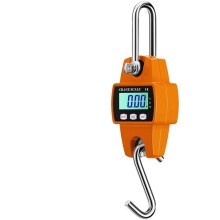 Balanza Grúa de 500 Kg, Portátil, Electrónica Digital LCD, Báscula Industrial Grúa de Alta Resistencia con Gancho de Pesaje Colgante B