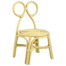 Kids Chair MIRTIA Rattan Yellow