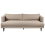 Beliani Sofa 3 Seater JARPEN Fabric Light Brown 1