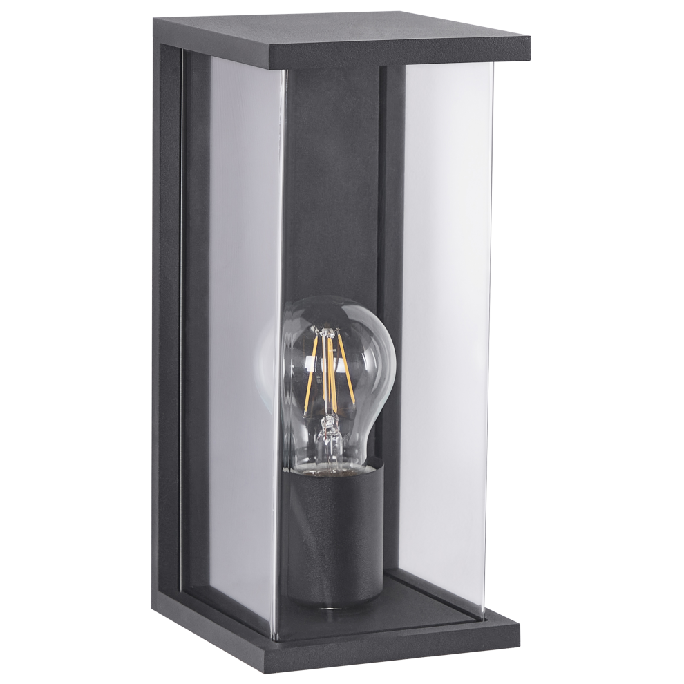 Beliani Outdoor Wall Light Wakal Black