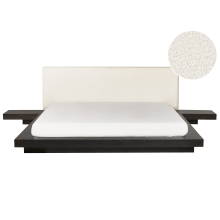 Bed Boucle ZEN 180 x 200 cm (EU Super King) Dark Ash Wood