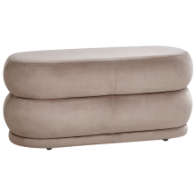 Upholstered Bench ELLENDALE Velvet Taupe