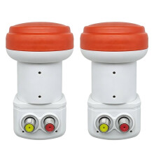 2Pcs Dual-Output LNB KU-BAND SR-3602ACE Digital K-Band Universal Doubly Fed Low-Noise Amplifier