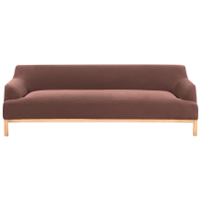 Sofa 3 Seater SOSJO Fabric Burgundy
