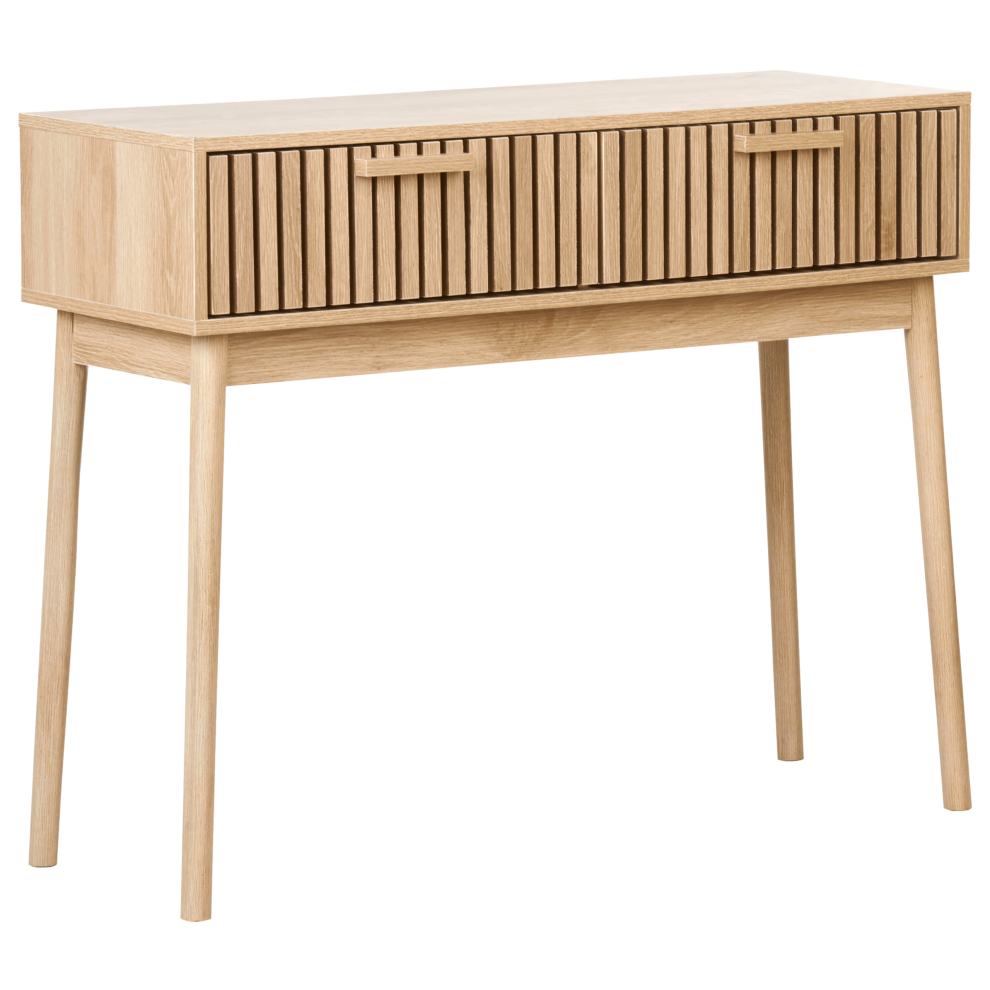 Beliani Console Table Lynwood Light Brown