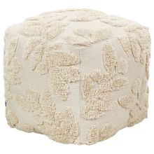 Pouffe Tufted MULTAN Cotton Beige