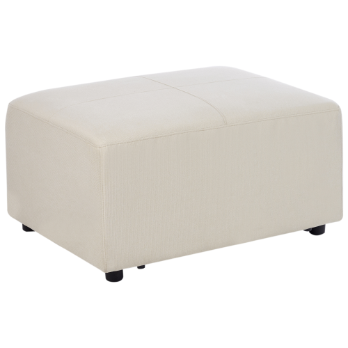 Beliani Ottoman KOHLO Fabric Light Beige