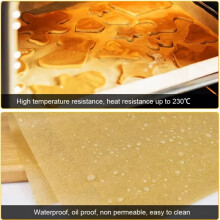 100Pcs Parchment Paper Baking Sheets Non-Stick Precut Baking Parchment Baking Paper Not Curl Burn Wax Paper 40x30cm