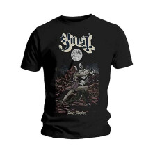 (M, Black) Ghost Unisex Adult Dance Macabre T-Shirt